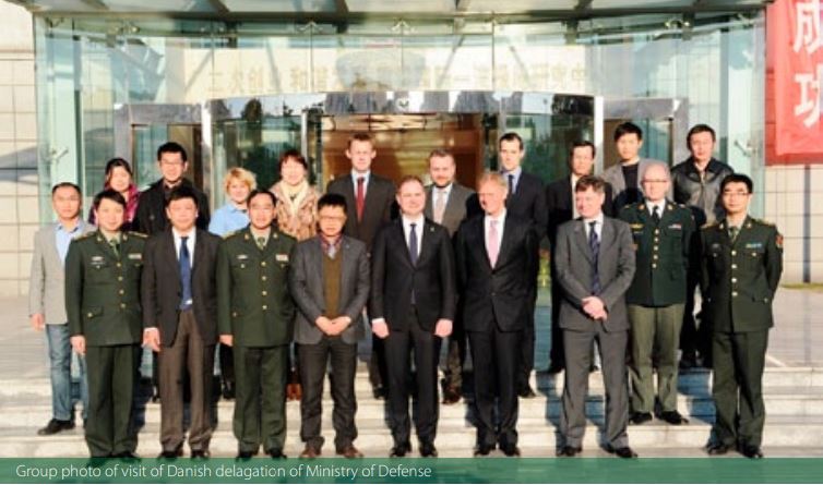 Group photo of visit of Danish delegation Ministry of Defense